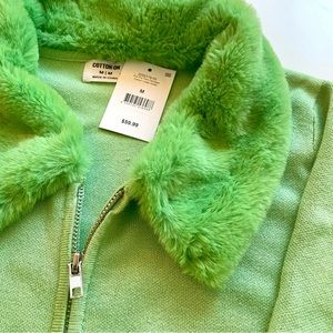 BRAND NEW NWT!! Fun Fur Trim Cardigan!! On Sale!